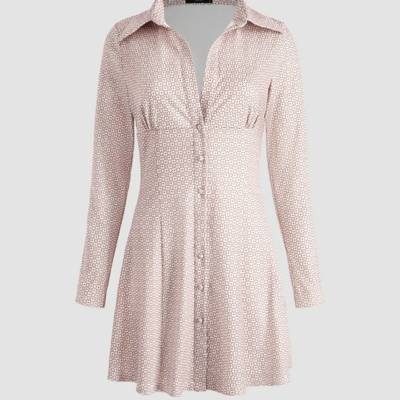 New with Tags Vintage Style CIDER Stretchy Polyester Mini Dress - Picture 7 of 10